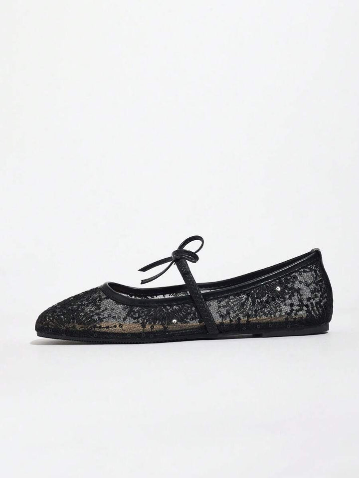 Elowen Lace Mary Jane Ballerina's