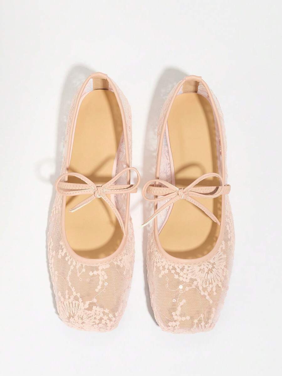 Elowen Lace Mary Jane Ballerina's