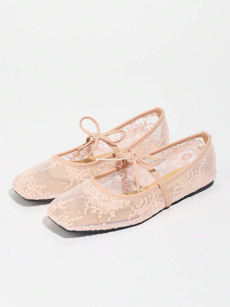 Elowen Lace Mary Jane Ballerina's