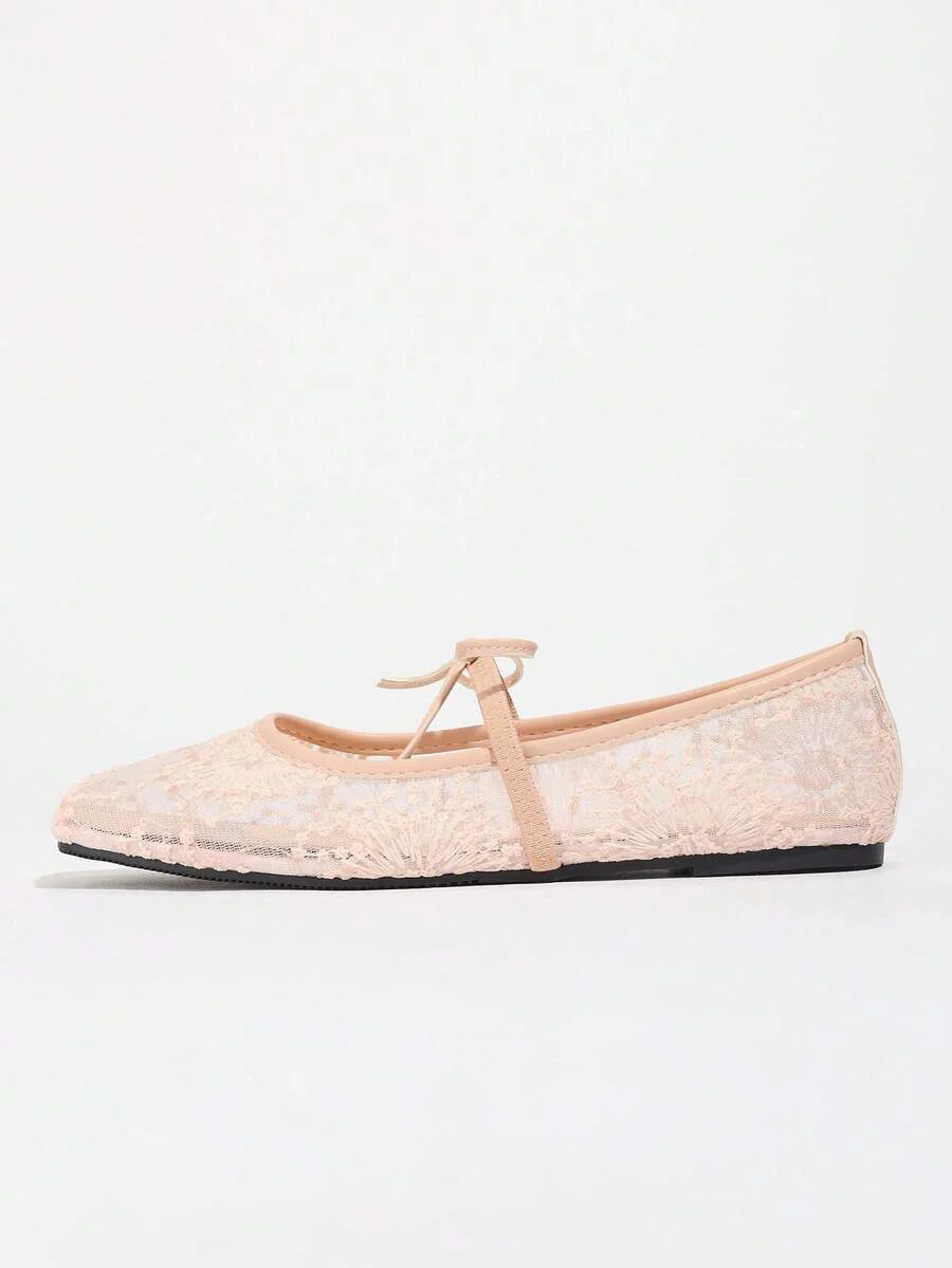 Elowen Lace Mary Jane Ballerina's
