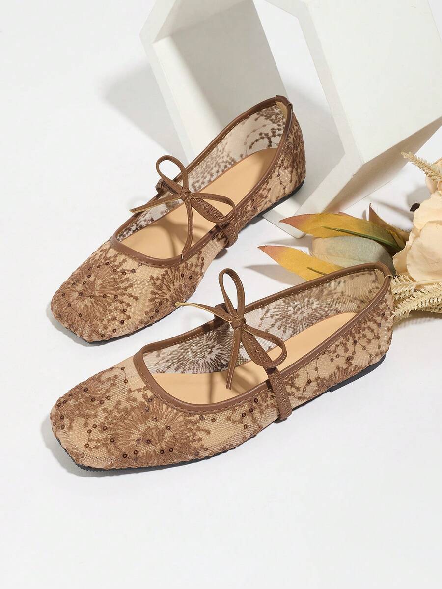 Elowen Lace Mary Jane Ballerina's