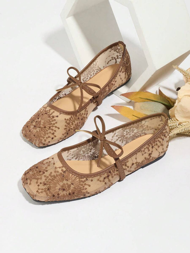 Elowen Lace Mary Jane Ballerina's
