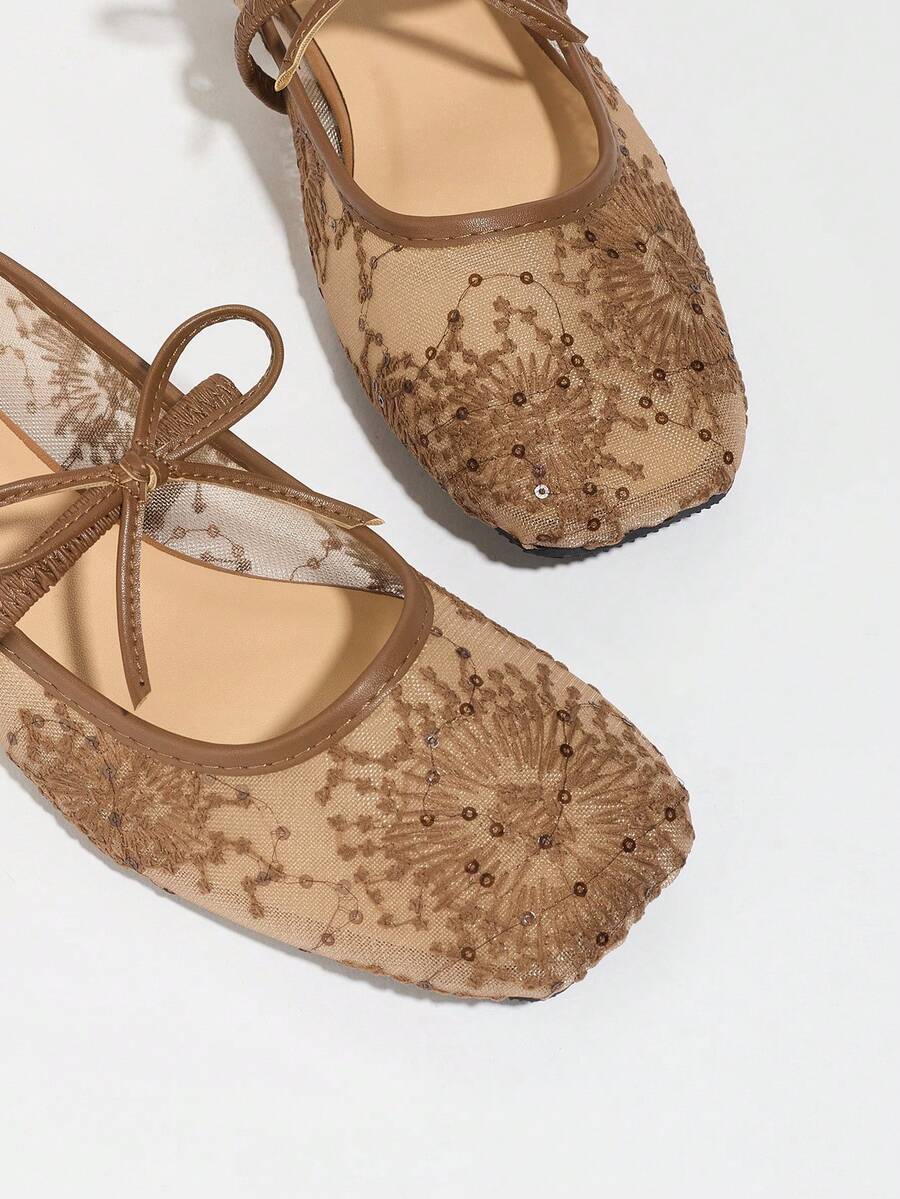 Elowen Lace Mary Jane Ballerina's