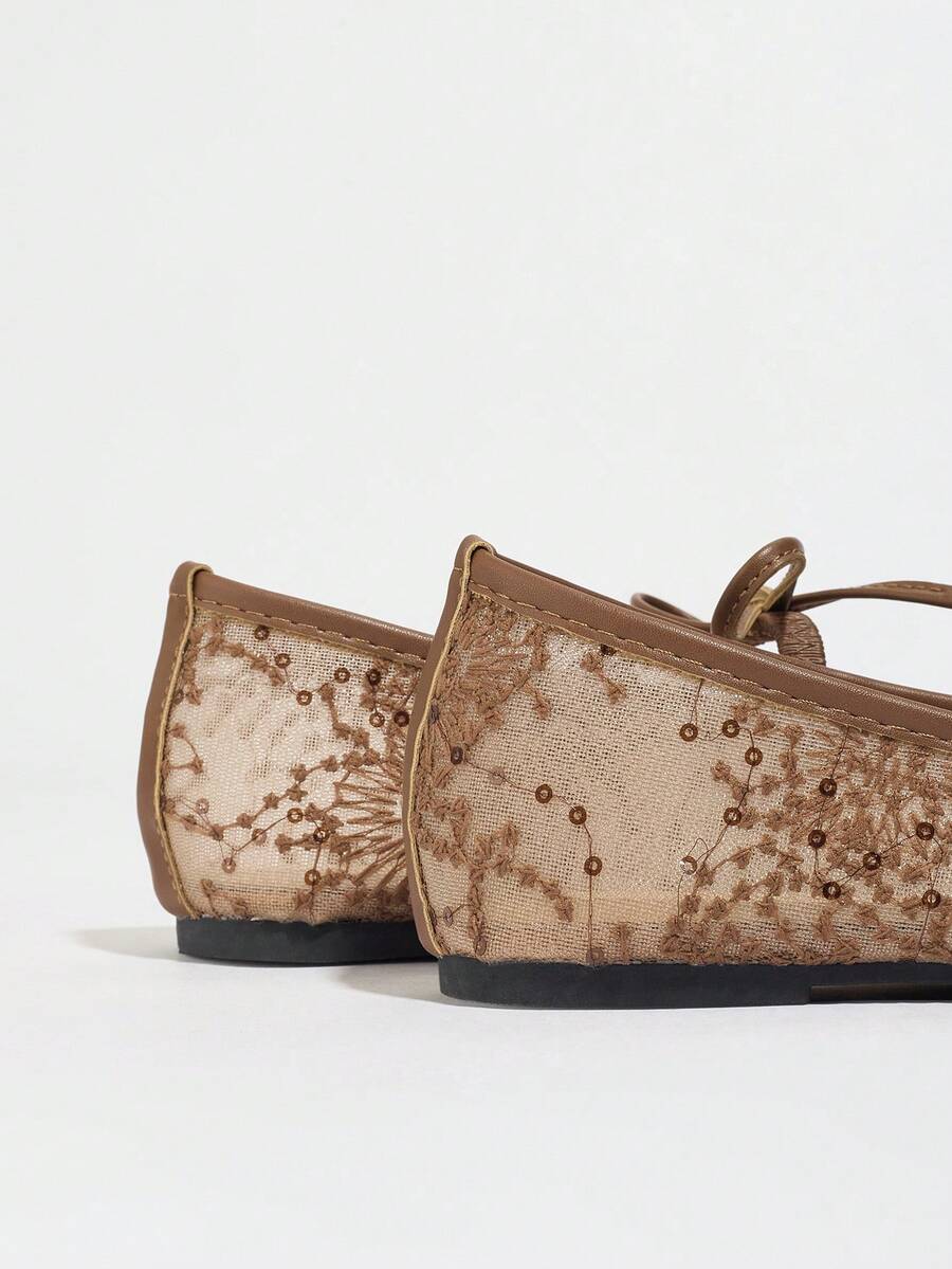 Elowen Lace Mary Jane Ballerina's