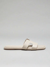 Valenne Slide – Minimalistische Luxe Platte Sandalen