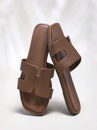 Valenne Slide – Minimalistische Luxe Platte Sandalen