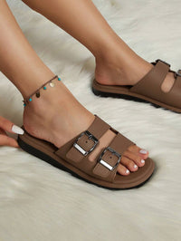 Soraya Buckle – Dubbele band comfortabele sandalen