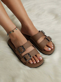 Soraya Buckle – Dubbele band comfortabele sandalen