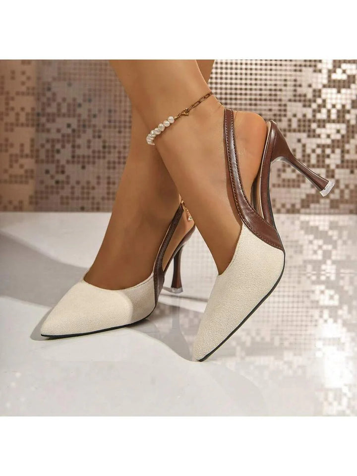 Celestine Sling – Tweekleurige Elegante Hakken