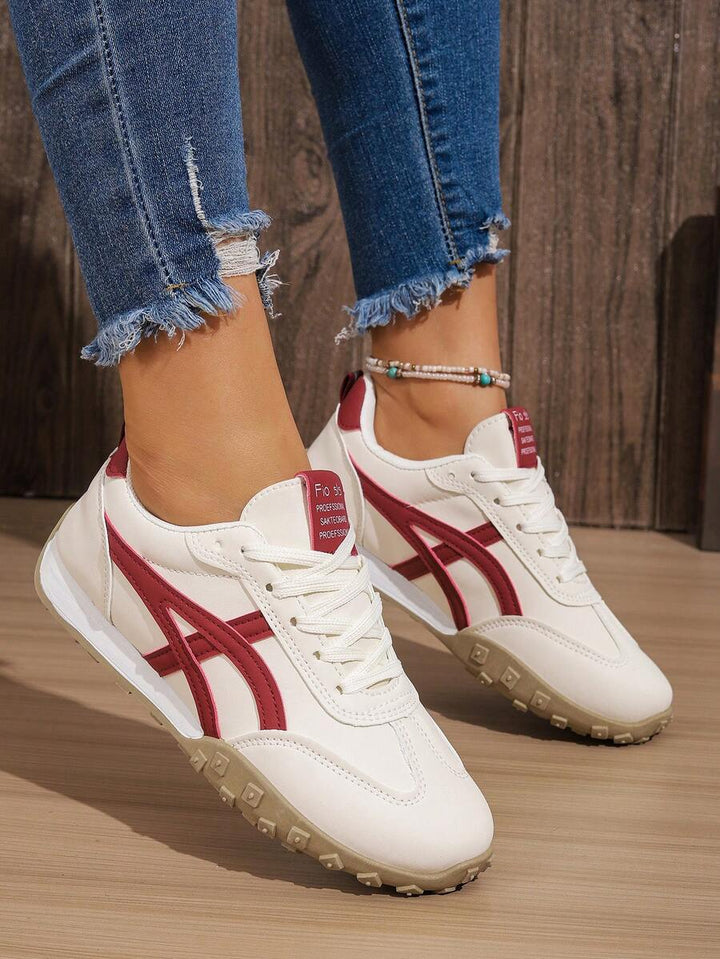 Riverton Court Retro Stripe Gum Sneakers