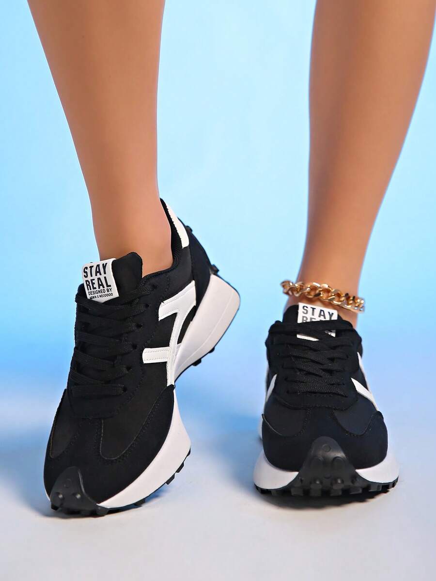 Sneakers met dikke zolen