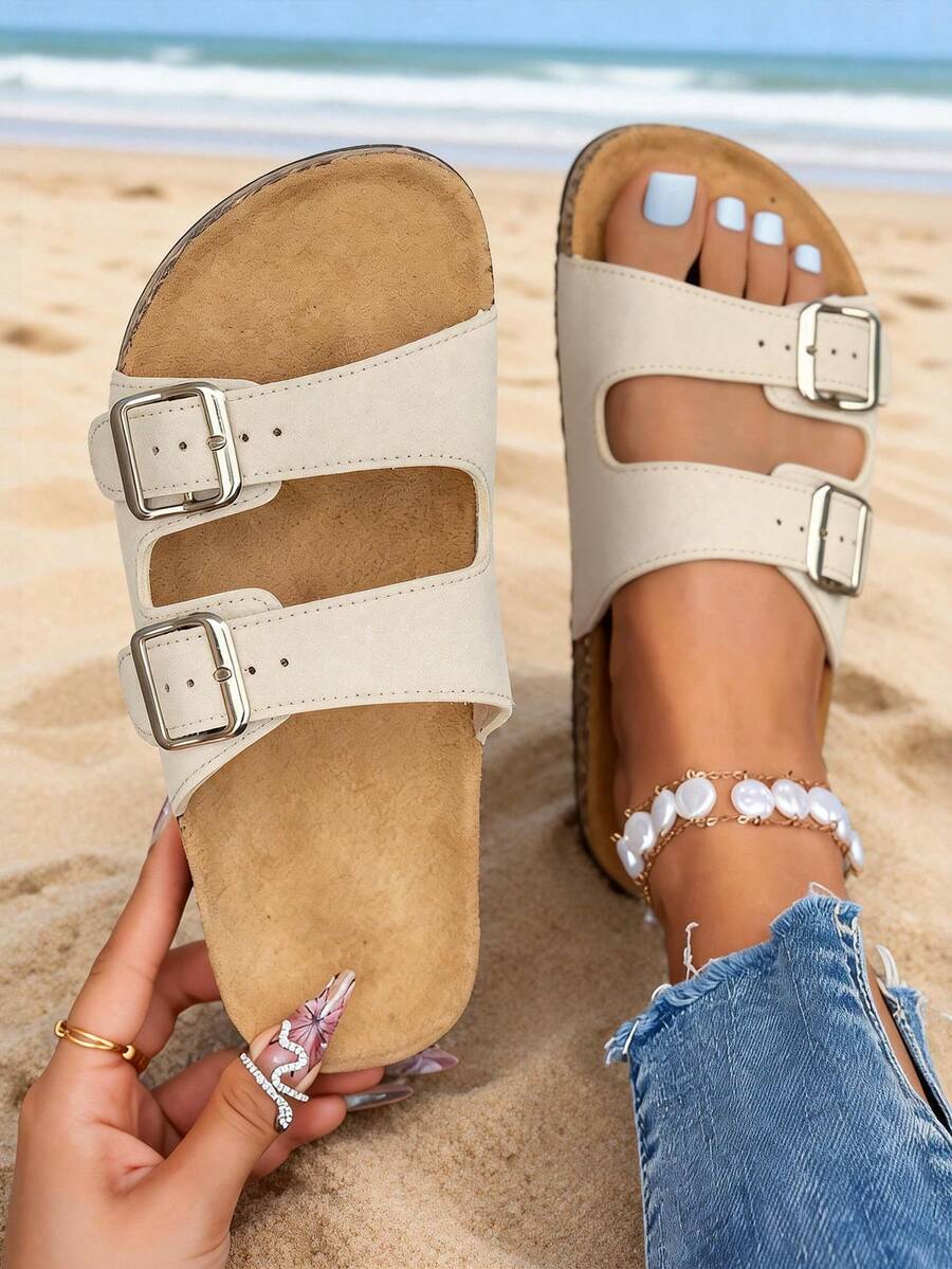 Lunara Coast – Kurken Sandalen met Dubbele Gesp