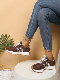 CloudLane Stripe Casual | Leopard Brown/Off-White