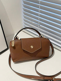 Mini waterdichte nylon tas voor dames met contrasterende details