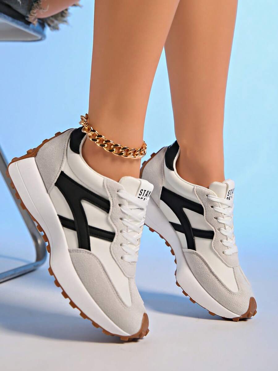 Sneakers met dikke zolen