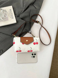 Mini waterdichte nylon tas voor dames met contrasterende details
