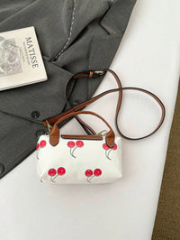 Mini waterdichte nylon tas voor dames met contrasterende details