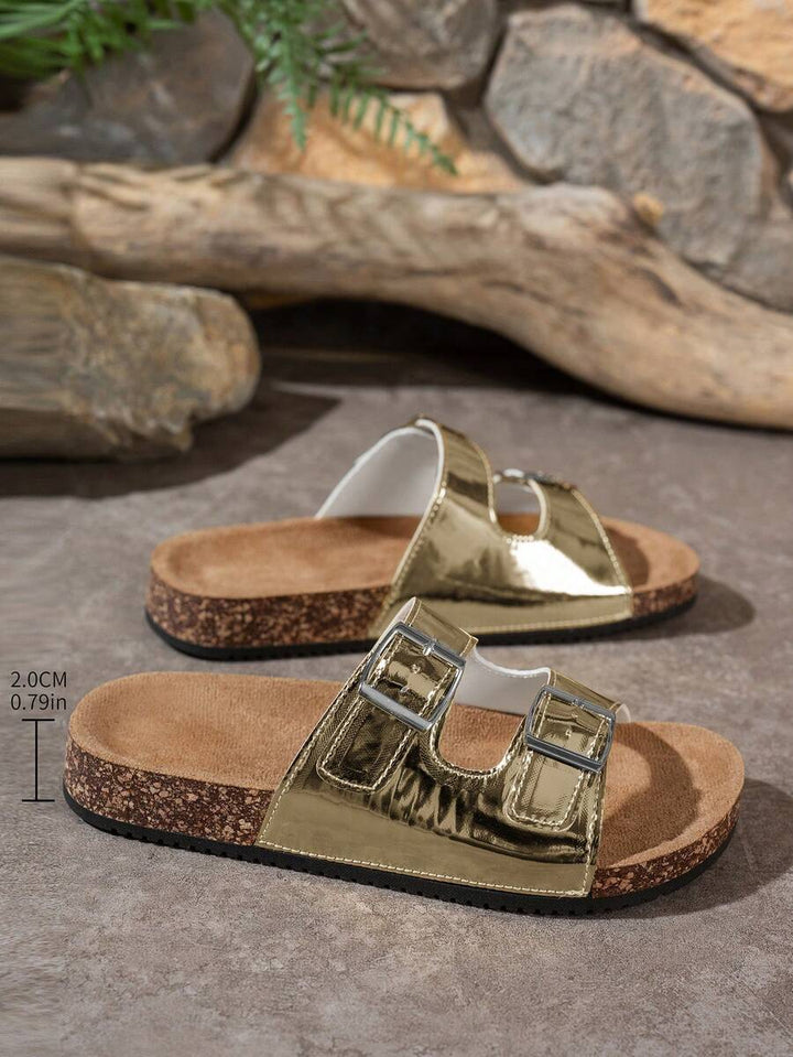 Lunara Coast – Kurken Sandalen met Dubbele Gesp