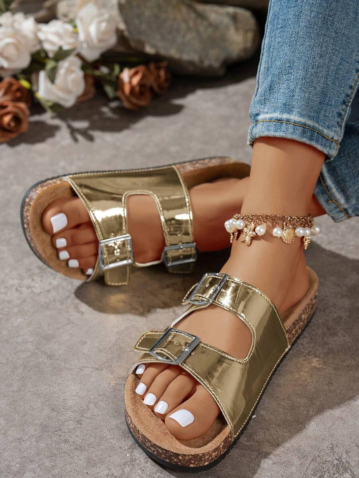Lunara Coast – Kurken Sandalen met Dubbele Gesp