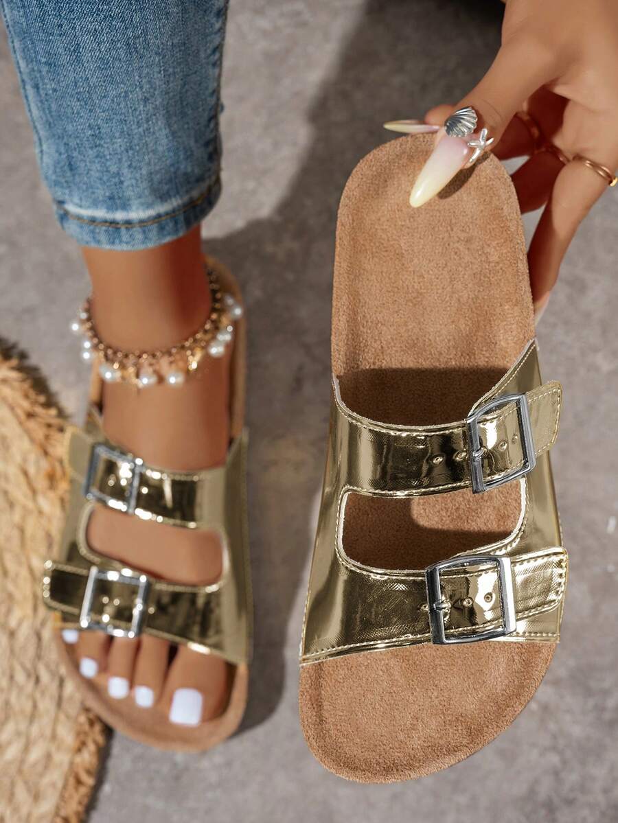 Lunara Coast – Kurken Sandalen met Dubbele Gesp