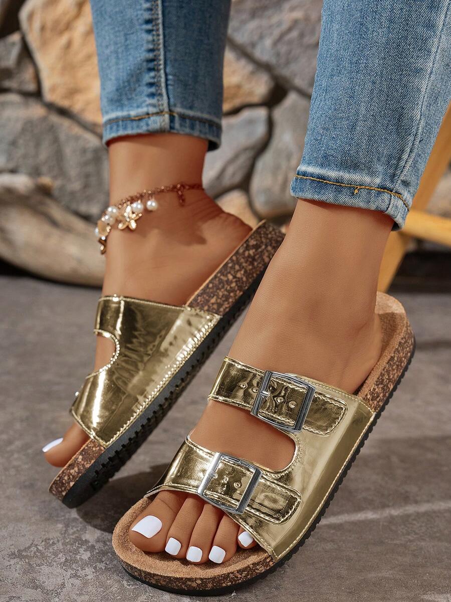 Lunara Coast – Kurken Sandalen met Dubbele Gesp