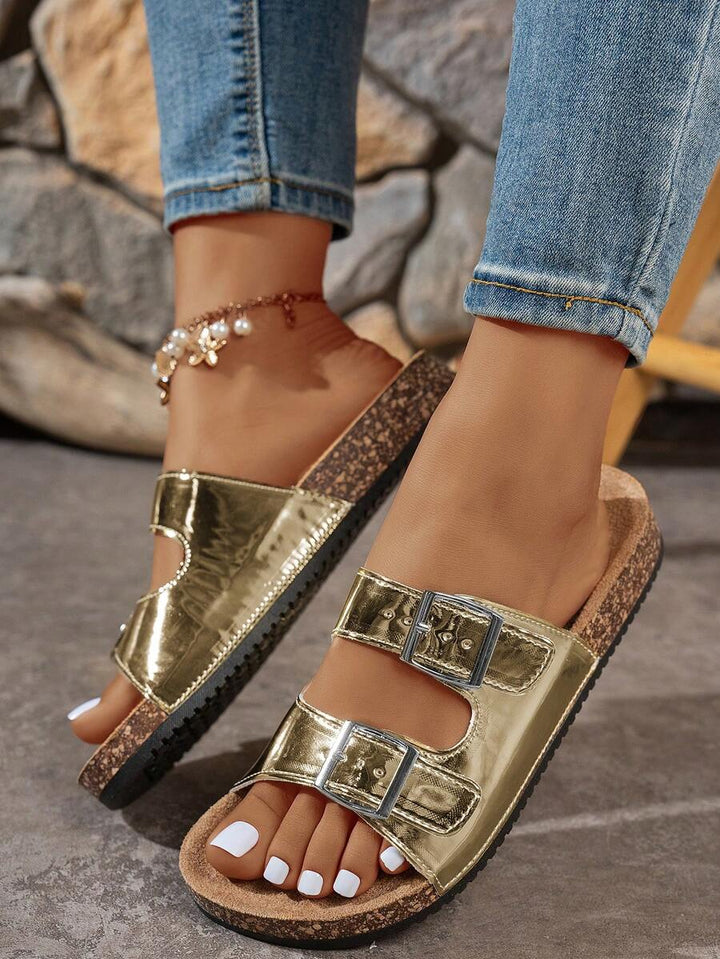 Lunara Coast – Kurken Sandalen met Dubbele Gesp