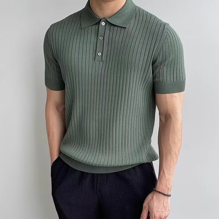 Arezzo Polo Shirt van geribd katoen