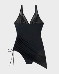 Afslankende Mesh Doorzichtige Sarong Wikkel Badpak