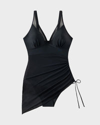 Afslankende Mesh Doorzichtige Sarong Wikkel Badpak