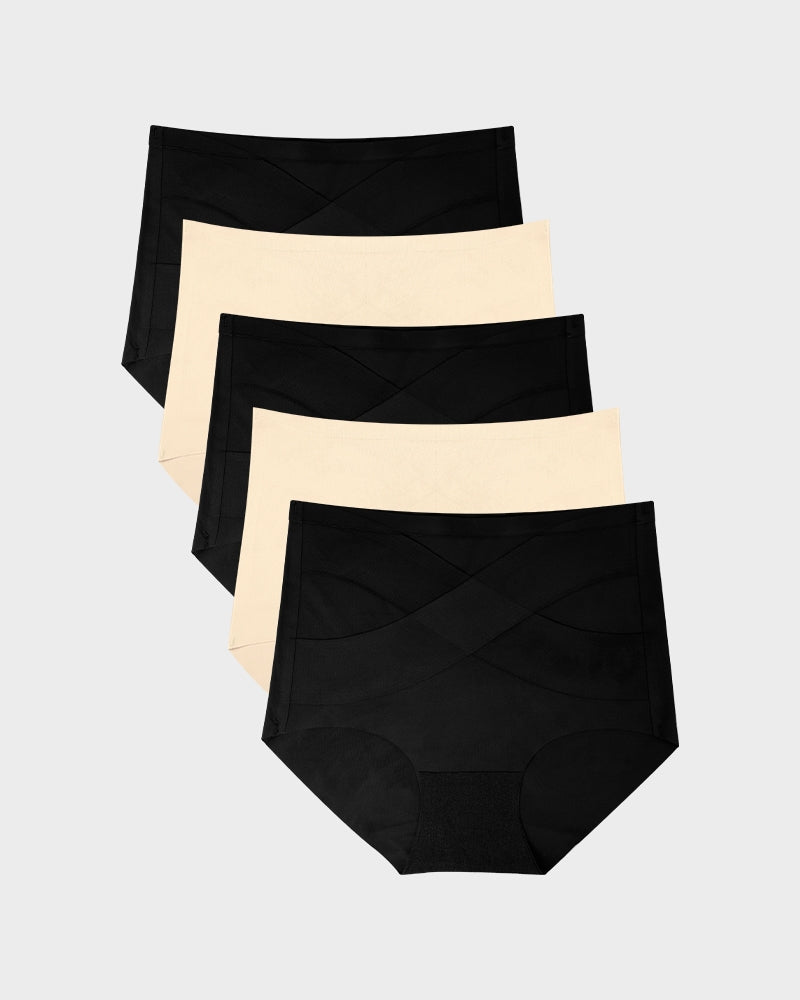 Naadloze High Waist Corrigerende Slips (5-pack)