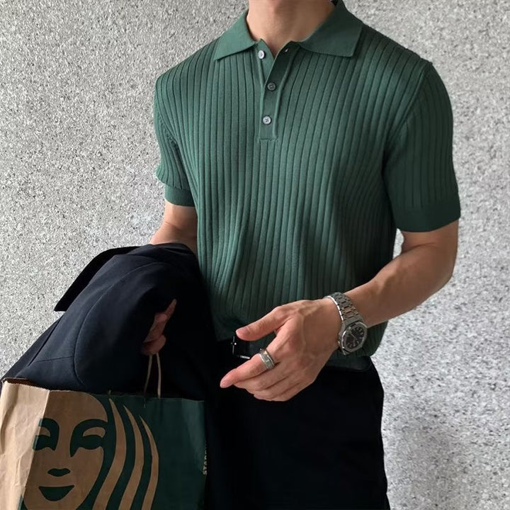 Arezzo Polo Shirt van geribd katoen