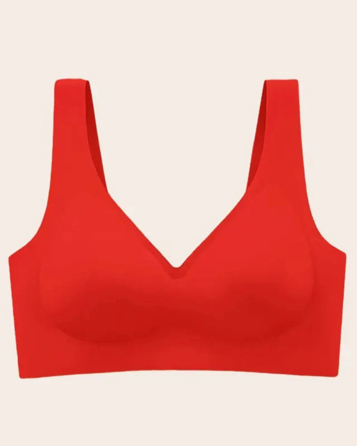 Naadloze Draadloze V-hals Jelly BH Tanktop