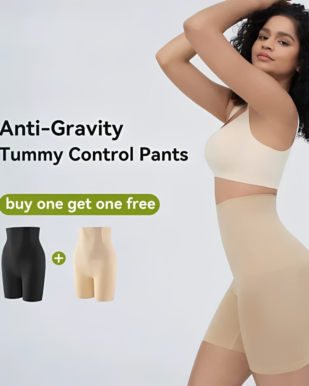 Naadloze High-Waist Corrigerende Shorts voor Buik en Billen