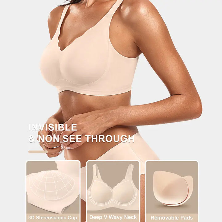 Naadloze Comfort Gladmakende Push-up BH