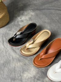 Luma Thong Sandalen met blokhak