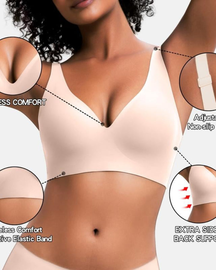 Naadloze draadloze bh met comfortabele pasvorm