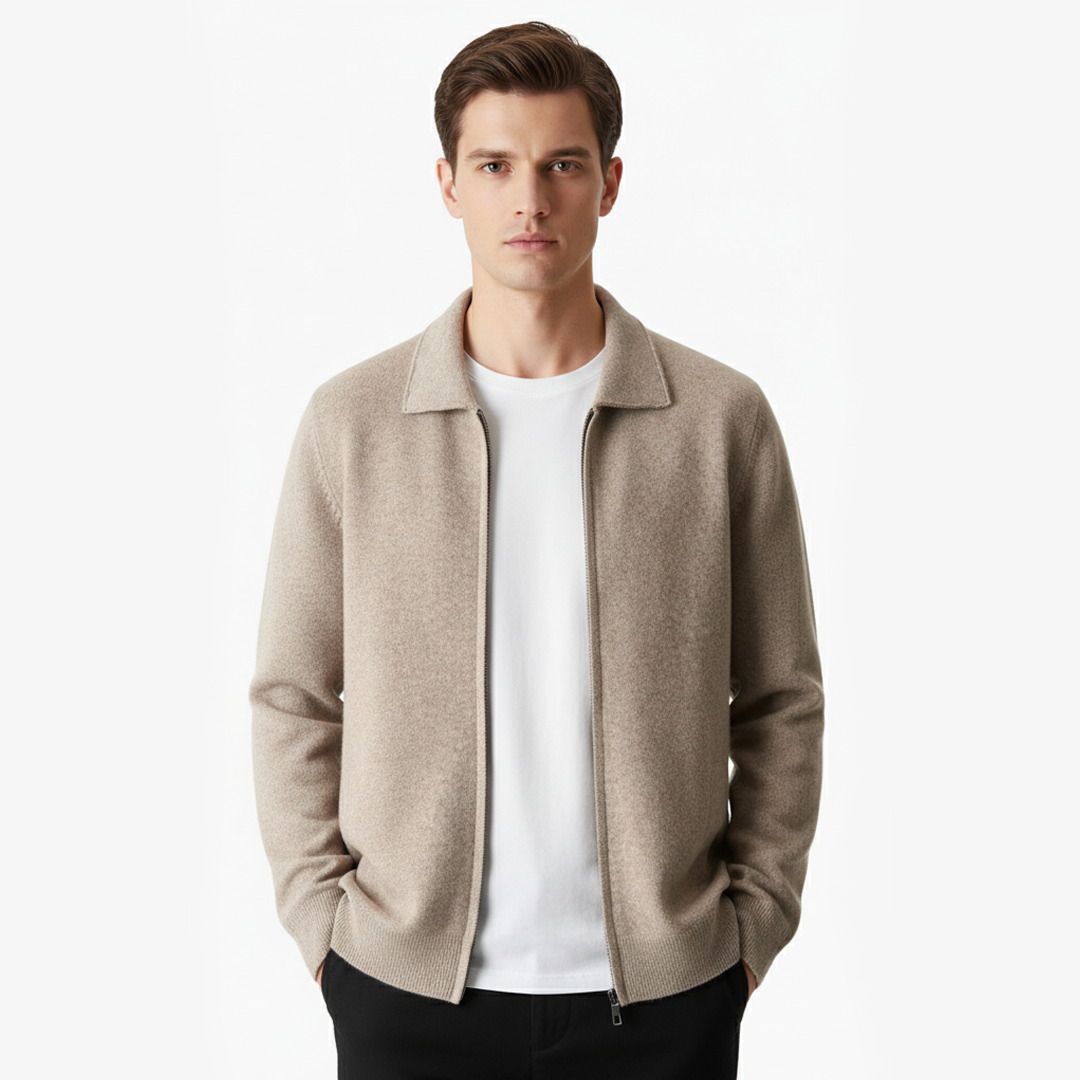 Luzern | Merino Vest met rits
