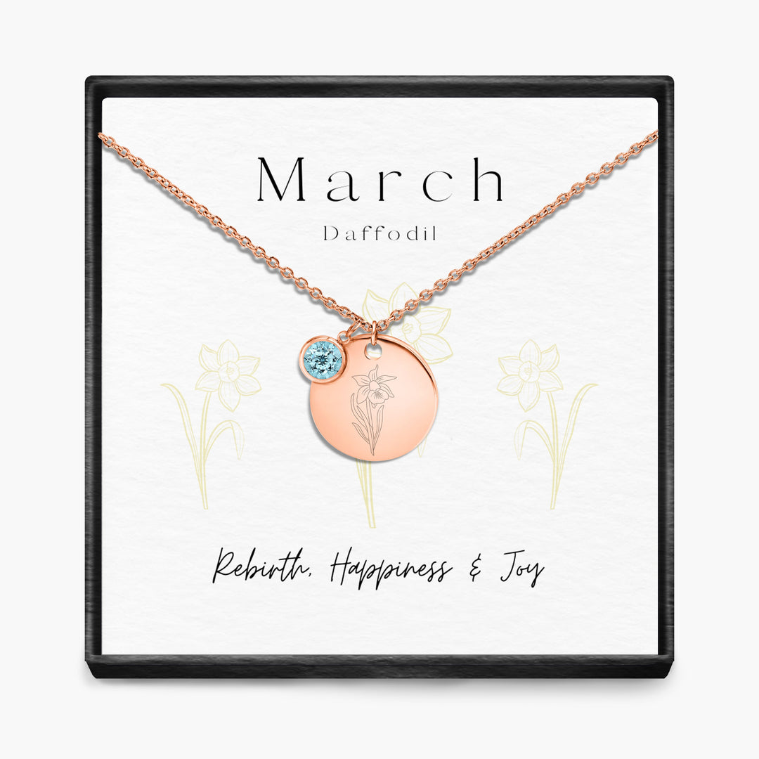 Geboortemaand hanger ketting