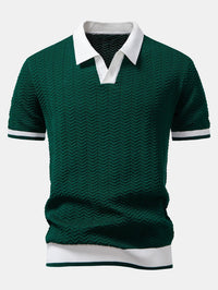 Ascot Poloshirt met Contrasterende Kraag