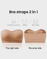 Antislip Bandeau Naadloze Draadloze Strapless Beha