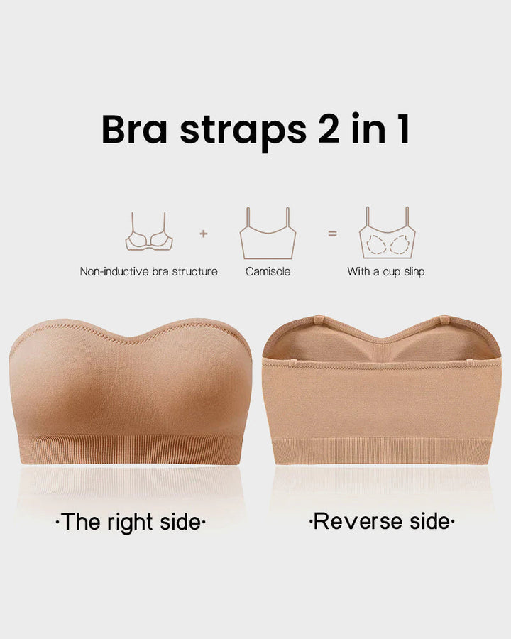 Antislip Bandeau Naadloze Draadloze Strapless Beha