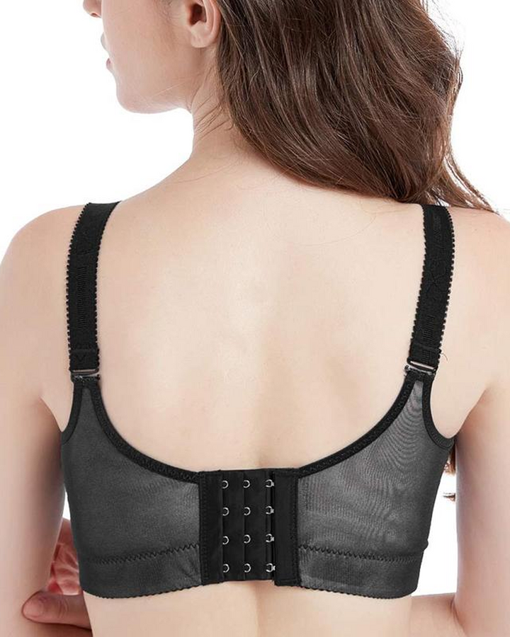 Comfortabele bloemen gewatteerde push-up beha's van kant
