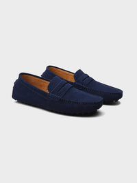 Capri suède instapschoenen met bootstijl
