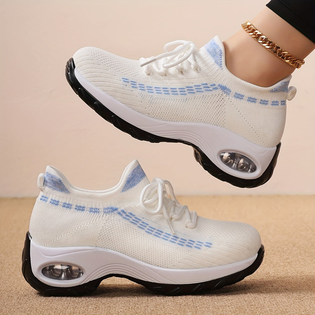 Noir Lift Gebreide Sneakers