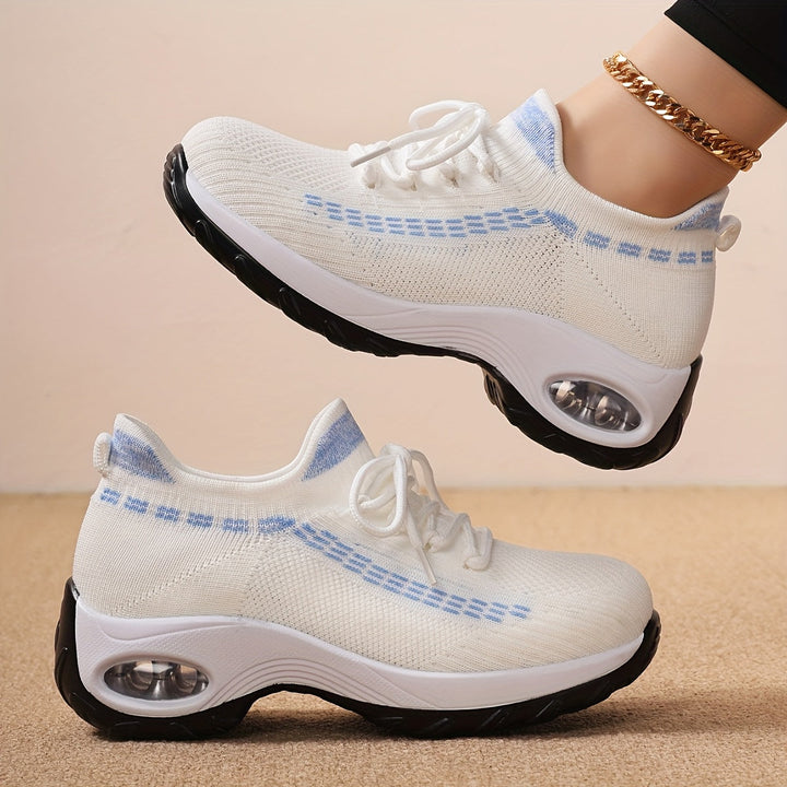 Noir Lift Gebreide Sneakers