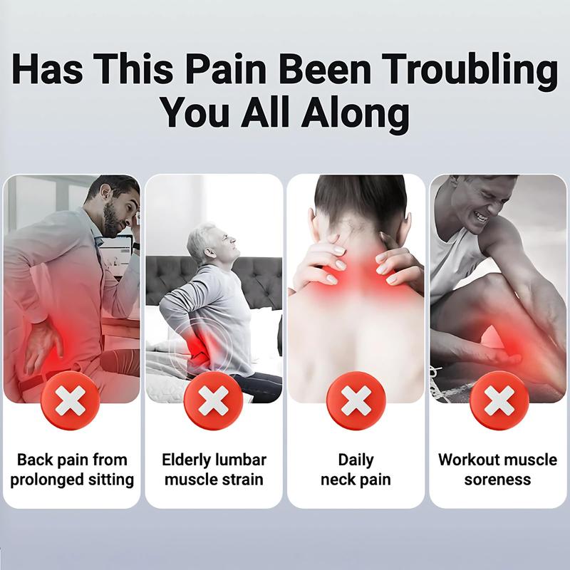 Adjustable Deep Tissue Massage Gun with 16 Heads, 30 Speeds & Red Light Therapy