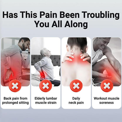 Adjustable Deep Tissue Massage Gun with 16 Heads, 30 Speeds & Red Light Therapy