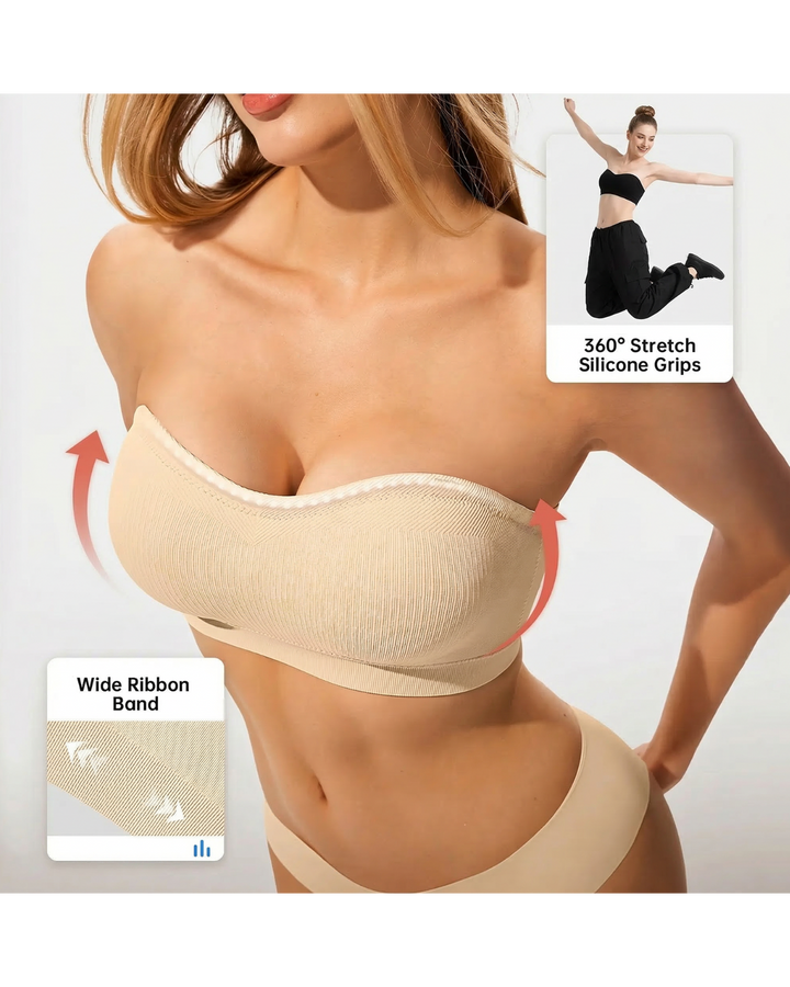 Draadloze multiway bandeau bh – Comfortabel en goed aansluitend, ook in grote maten