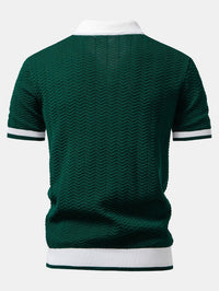 Ascot Poloshirt met Contrasterende Kraag
