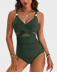 Metallic Accent Mesh Paneel Badpak